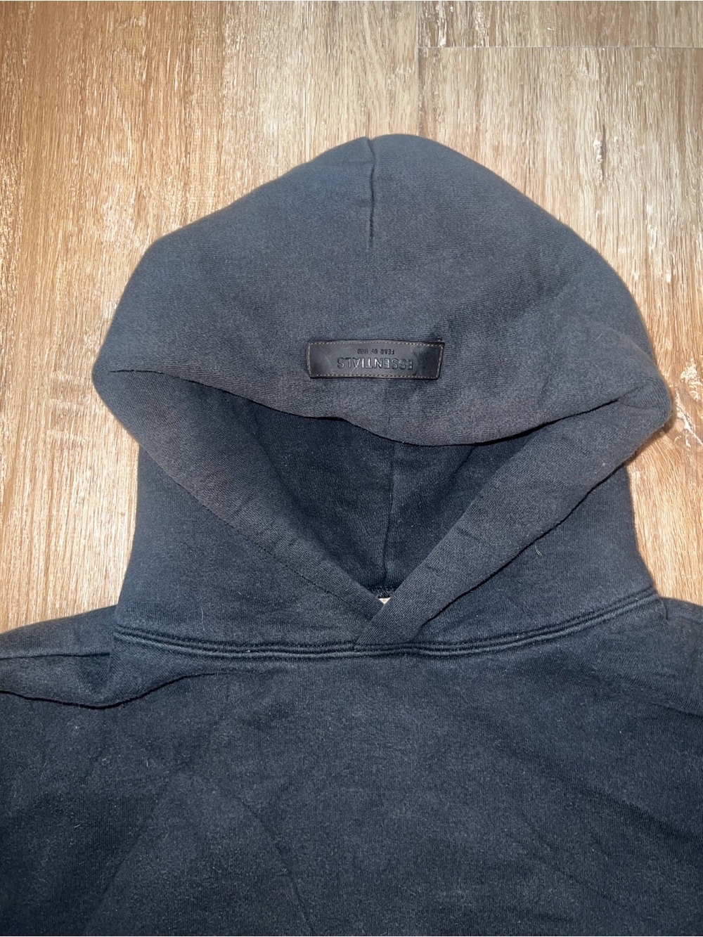Essentials | Essentials Black Hoodie Sweatshirt View 5